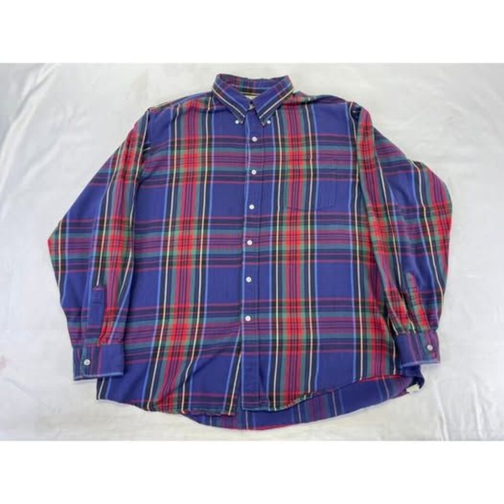 Vintage L.L. Bean Shirt Mens Regular XL Long Sleeve Button Down Casual